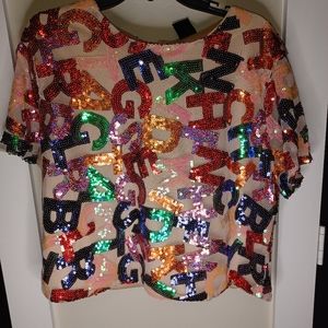 Sequin top